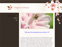 Tablet Screenshot of draperiesanddreams.com